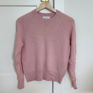 Everlane Blush Pink Crewneck Cashmere Sweater, XS